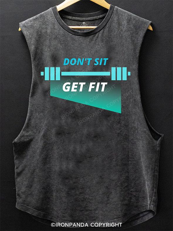 Don't sit get fit SCOOP BOTTOM COTTON TANK