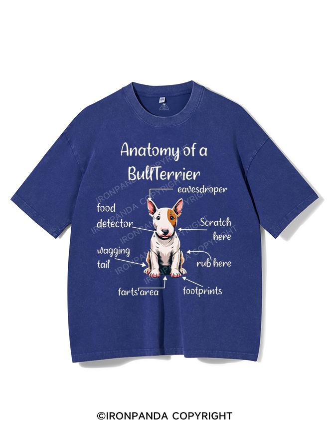 ANATOMY OF A BULLTERRIER VINTAGE GYM SHIRT