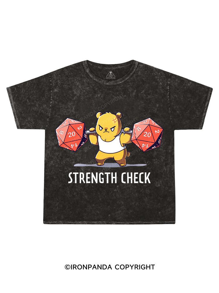 STRENGTH CHECK Kids Washed T-Shirt