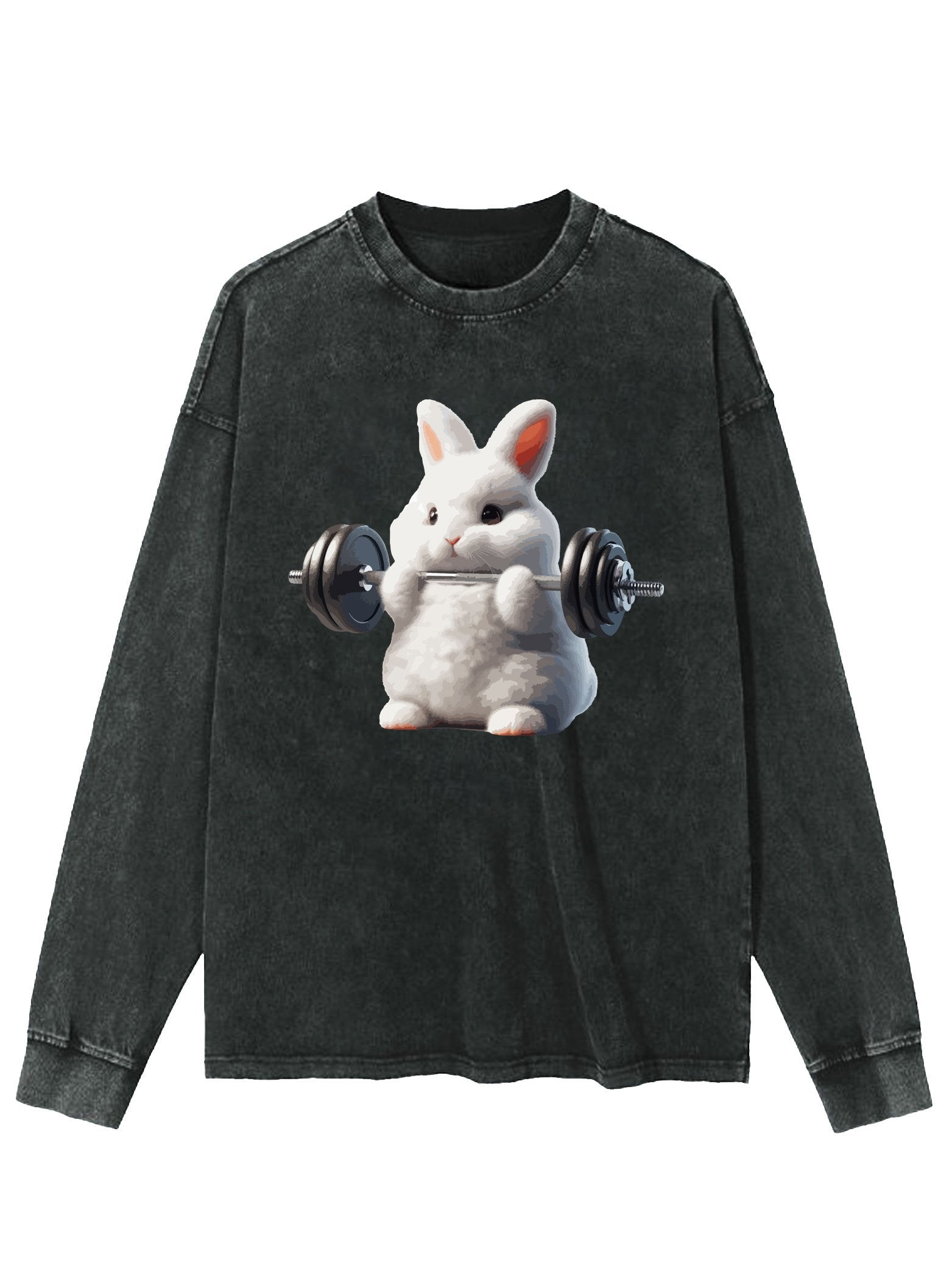 WEIGHTLIFTING RABBIT WASHED LONG SLEEVE SHIRT