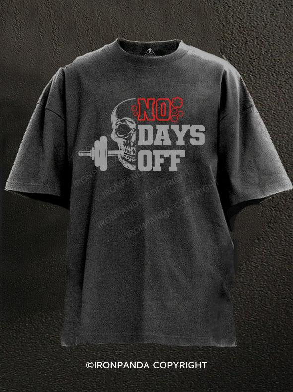 No Days Off Washed Gym Shirt