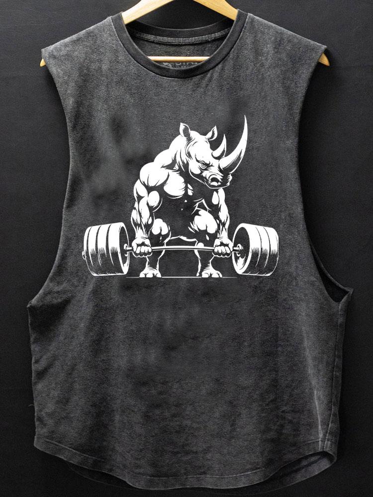 weightlifting rhino SCOOP BOTTOM COTTON TANK