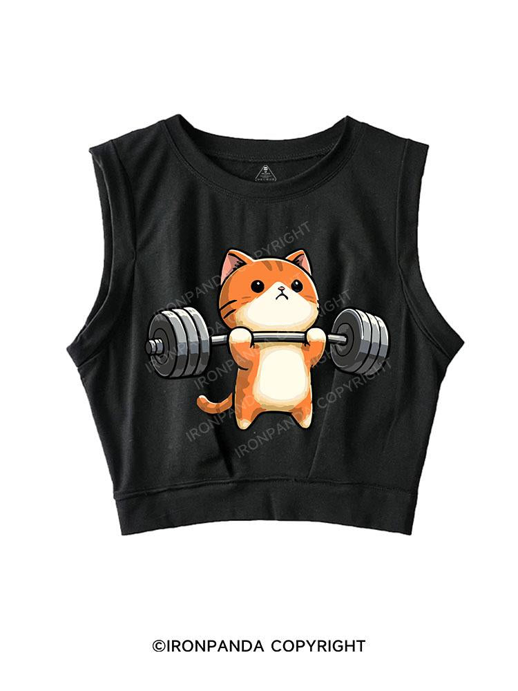 KITTEN DEADLIFTS, NO BIGGIE SLEEVELESS CROP TOPS