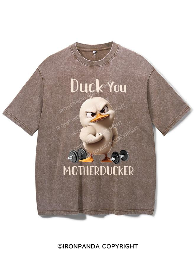 DUCK YOU MOTHERDUCKER VINTAGE GYM SHIRT