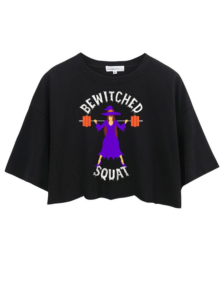 BE WITCHED SQUAT CROP TOPS