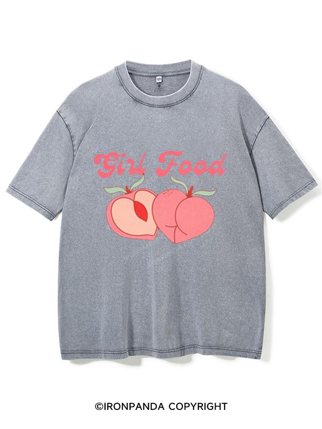 GIRL FOOD  VINTAGE GYM SHIRT