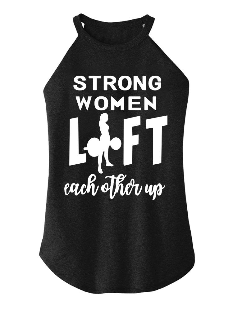 STRONG WOMEN LIFT Tri Rocker Cotton Tank