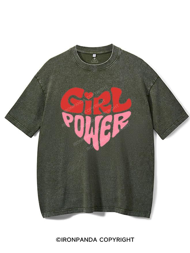 GIRL POWER VINTAGE GYM SHIRT