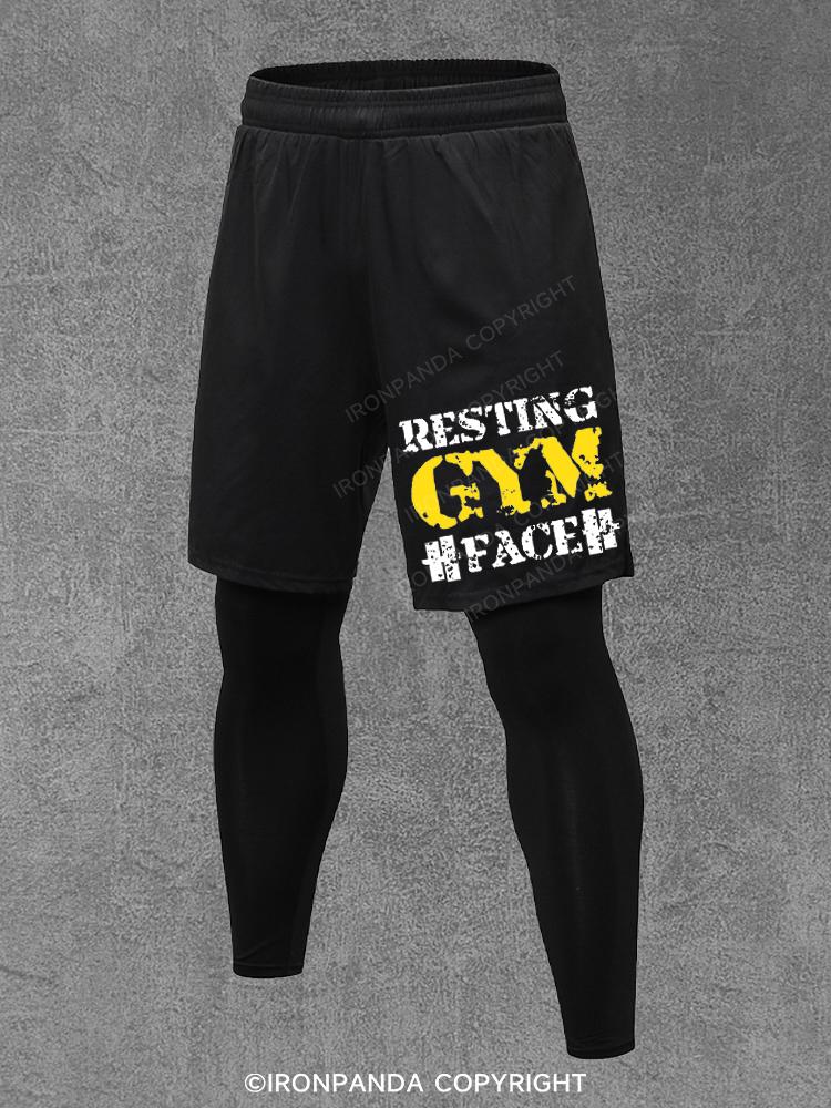 Resting GYM Face Performance Training Pants