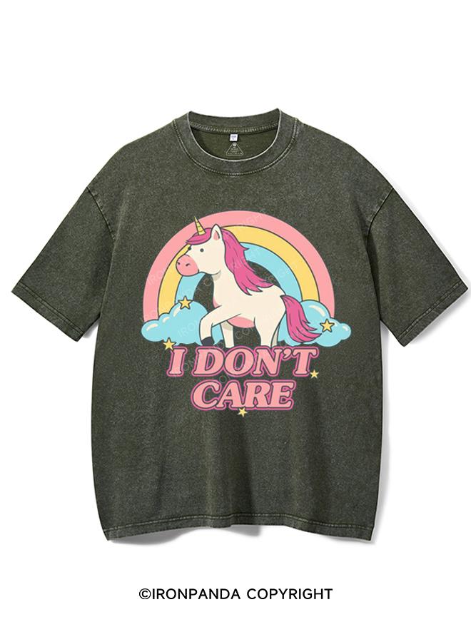 I DON'T CARE VINTAGE GYM SHIRT