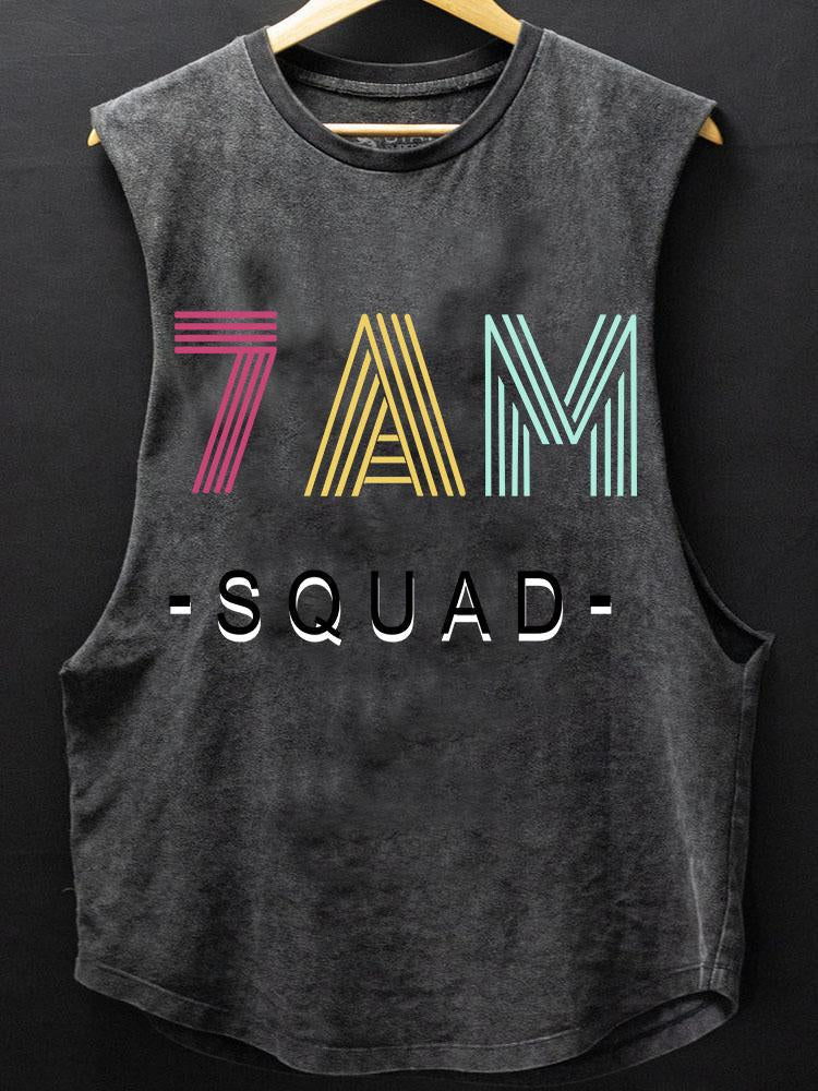 7 AM Squad Scoop Bottom Cotton Tank