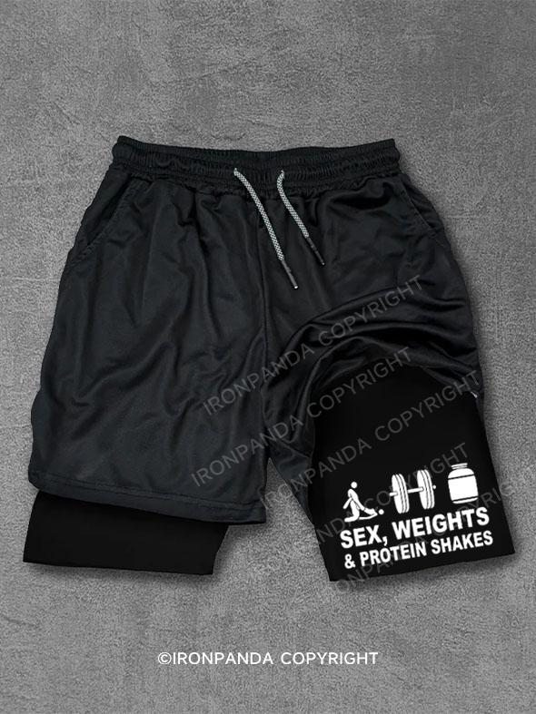 SEX WEIGHTS & PROTEIN Performance Training Shorts