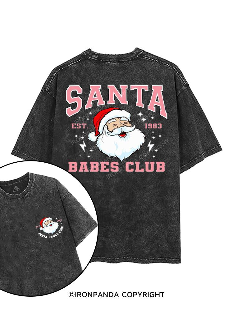 SANTA BABES CLUB printed Gym Shirt