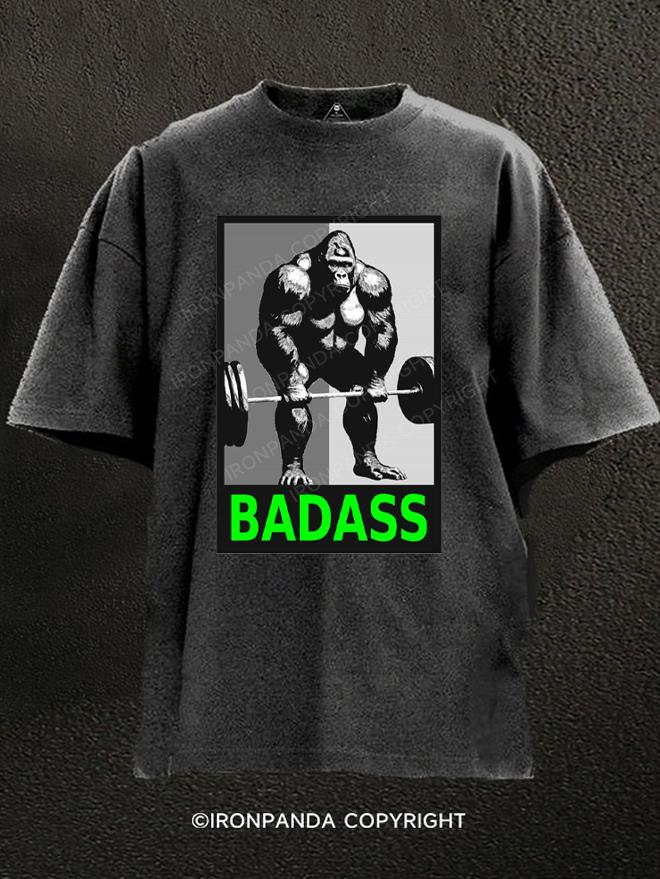 Badass Gorilla Washed Gym Shirt