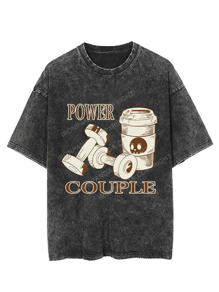 POWER COUPLE VINTAGE GYM SHIRT