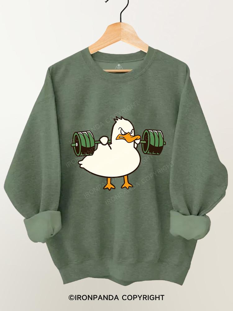 squatting duck Gym Sweatshirt