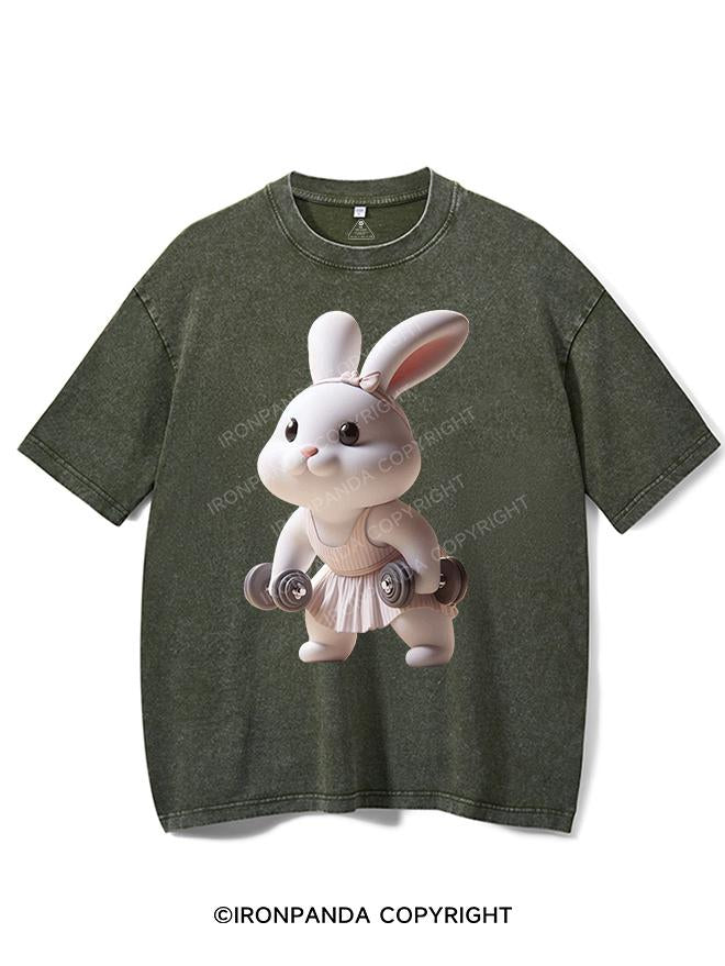 LIFTING BABY BUNNY VINTAGE GYM SHIRT