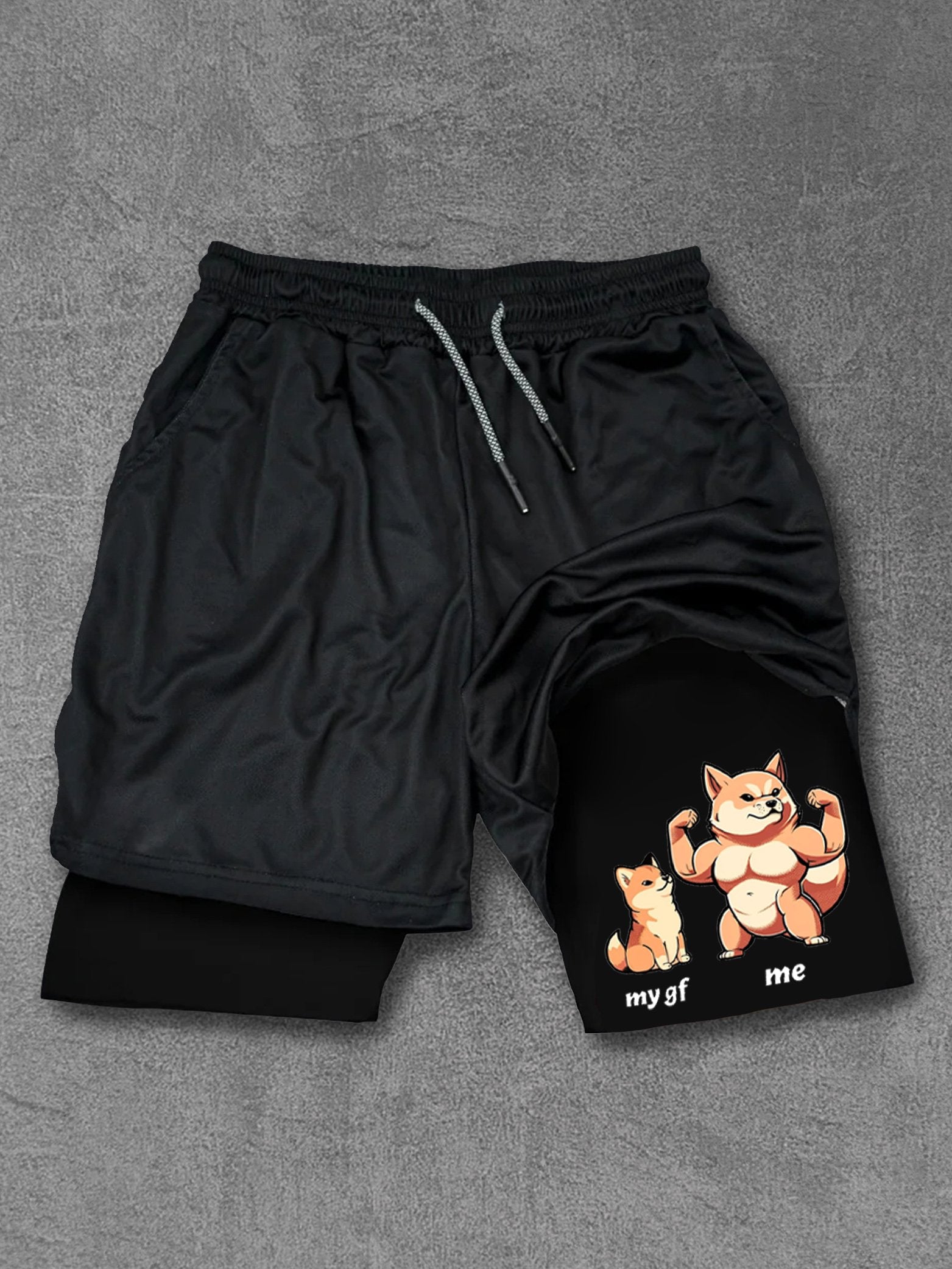 fitness dog couple Performance Training Shorts