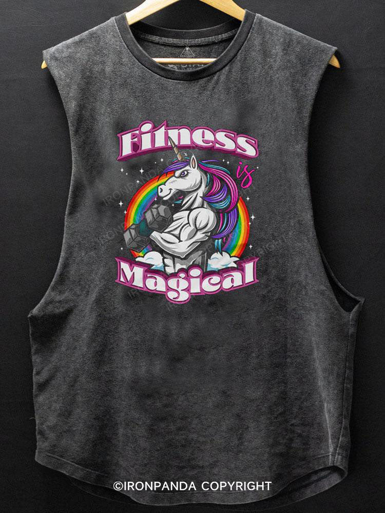 Fitness Magical Scoop Bottom Cotton Tank