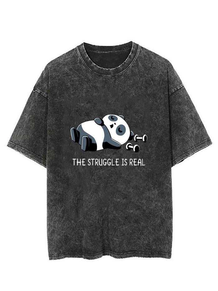 Ironpanda The Struggle Is Real Vintage Gym Shirt