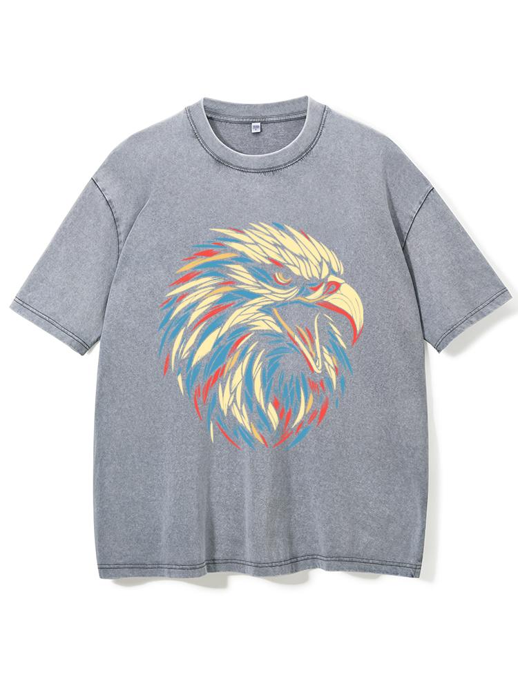 Eagle Head Washed Gym Shirt