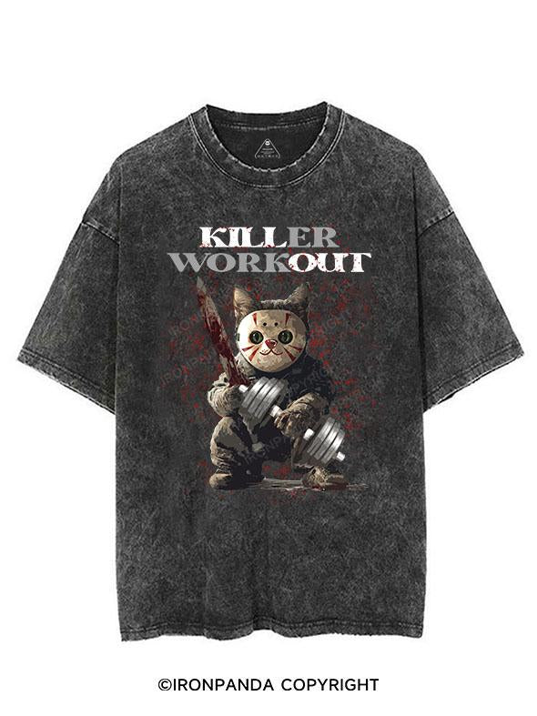 KILLER WORKOUT VINTAGE GYM SHIRT