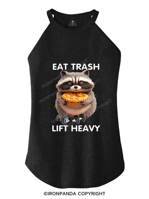 EAT TRASH LIFT HEAVY TRI ROCKER COTTON TANK