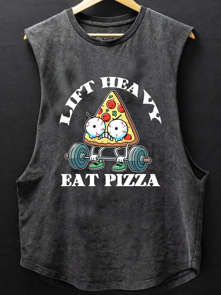 LIFT HEAVY EAT PIZZA BOTTOM COTTON TANK