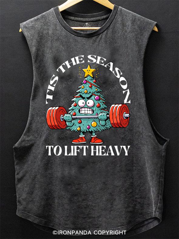 this the season to lift heavy SCOOP BOTTOM COTTON TANK