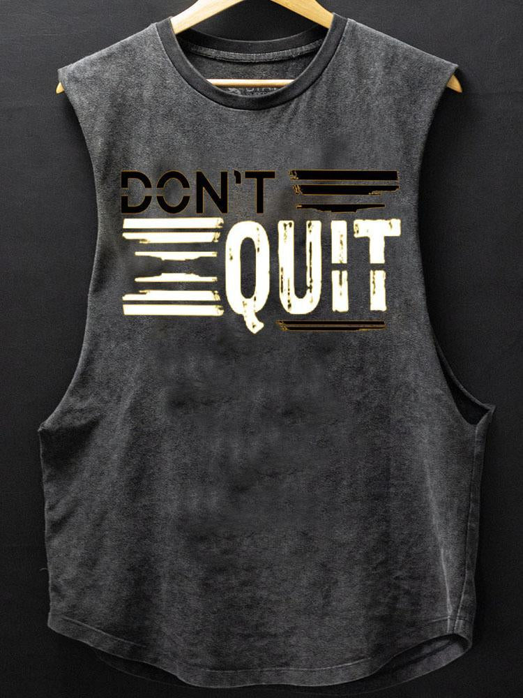 Don't Quit Scoop Bottom Cotton Tank