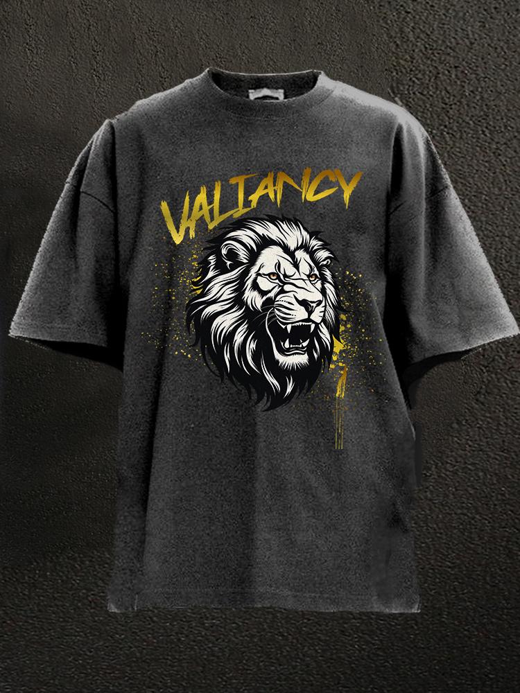 lion valiancy Washed Gym Shirt