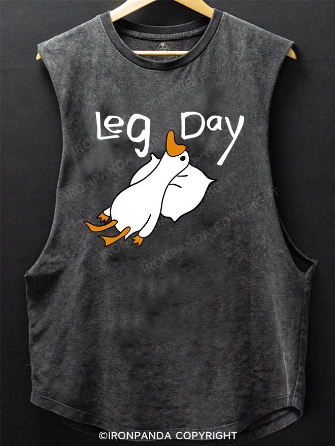 leg day goose SCOOP BOTTOM COTTON TANK