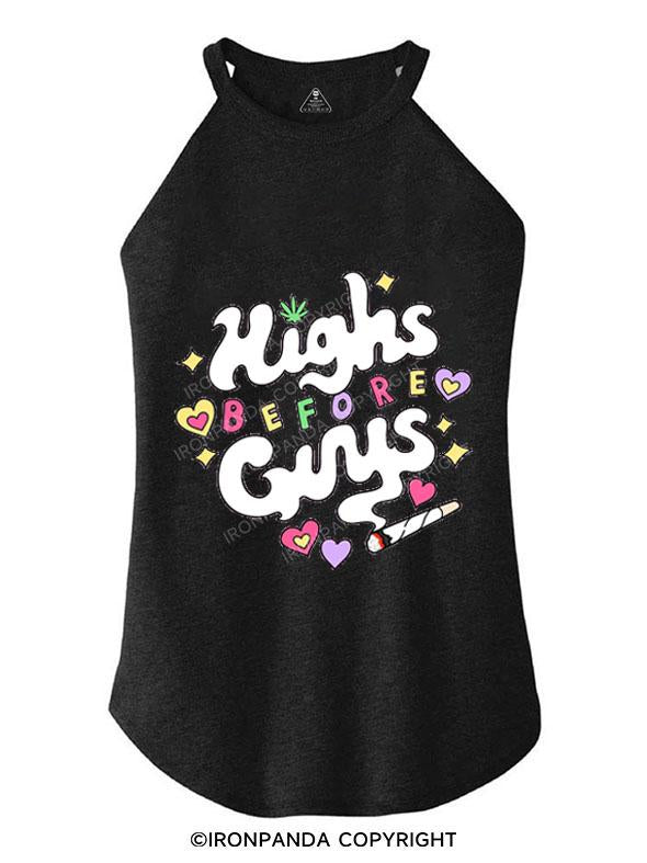 HIGHS BEFORE GUYS TRI ROCKER COTTON TANK