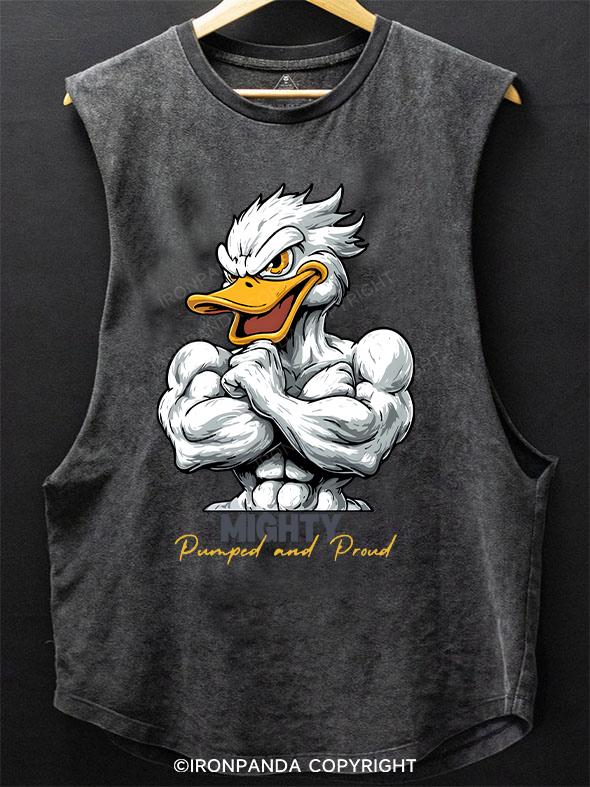 mighty Duck：Pumped and Proud SCOOP BOTTOM COTTON TANK