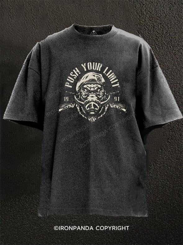 Push Your Limit Washed Gym Shirt