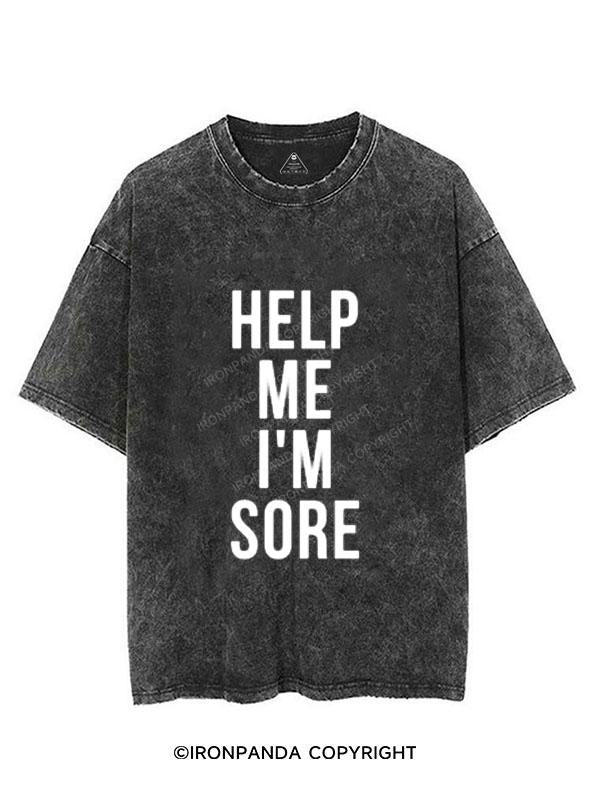 HELP ME I'M SORE VINTAGE GYM SHIRT