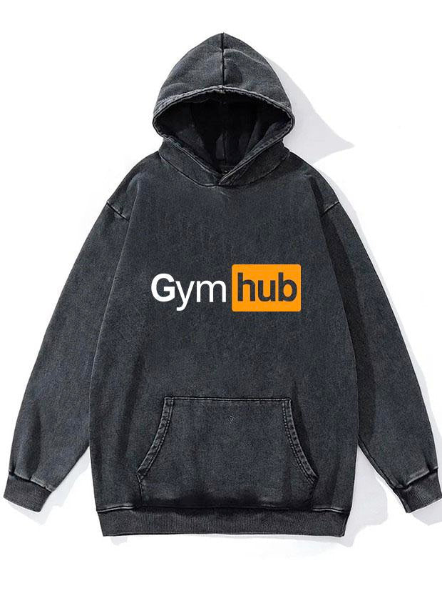 Gym Hub WASHED GYM HOODIE