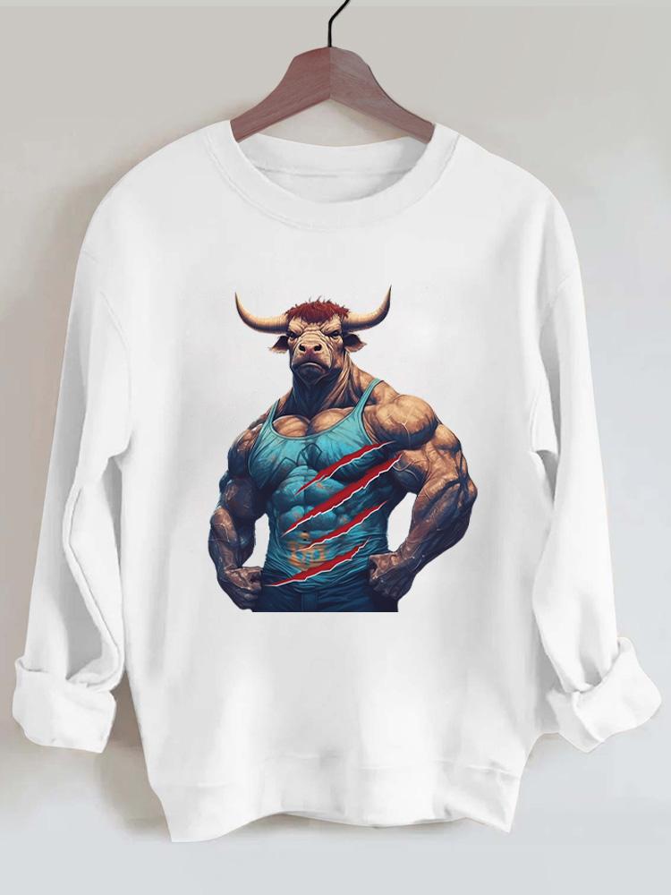 muscle tauren Vintage Gym Sweatshirt