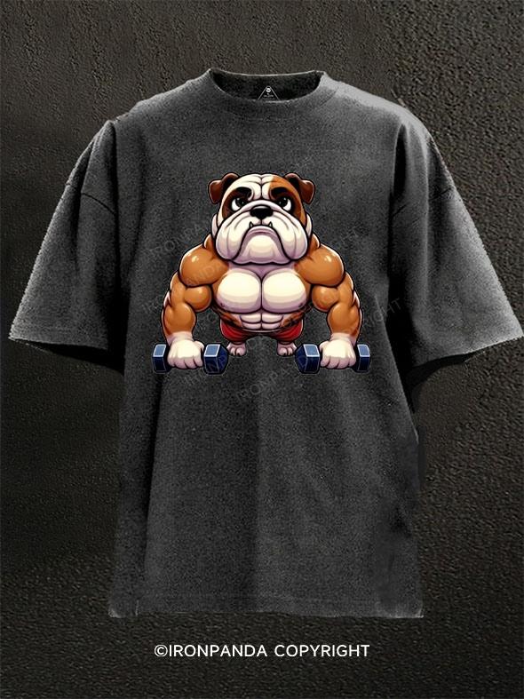 Fit Bulldog Washed Gym Shirt