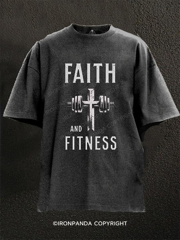 FAITH AND FITNESS Washed Gym Shirt