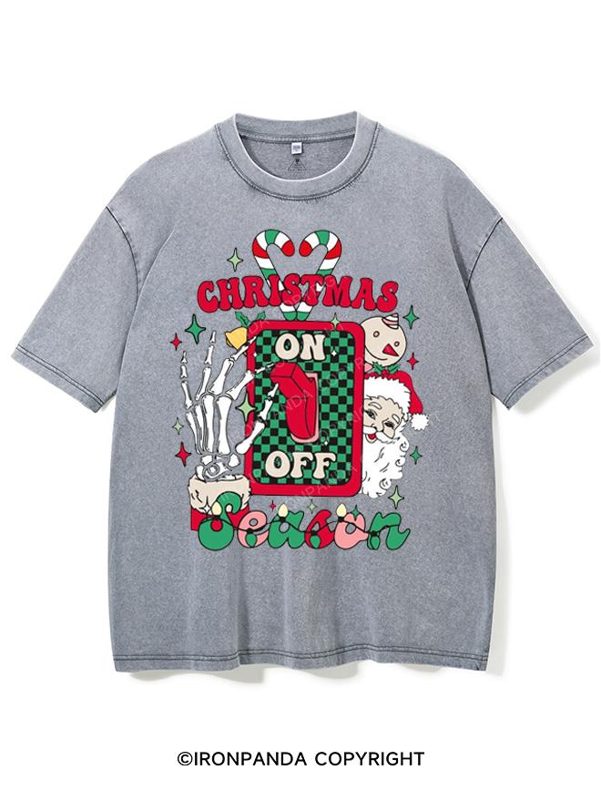 TURN ON THE CHRISTMAS SEASON MODE VINTAGE GYM SHIRT