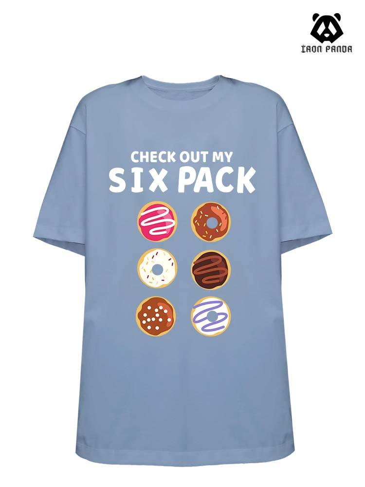 CHECK OUT MY SIX PACK Loose fit cotton  Gym T-shirt