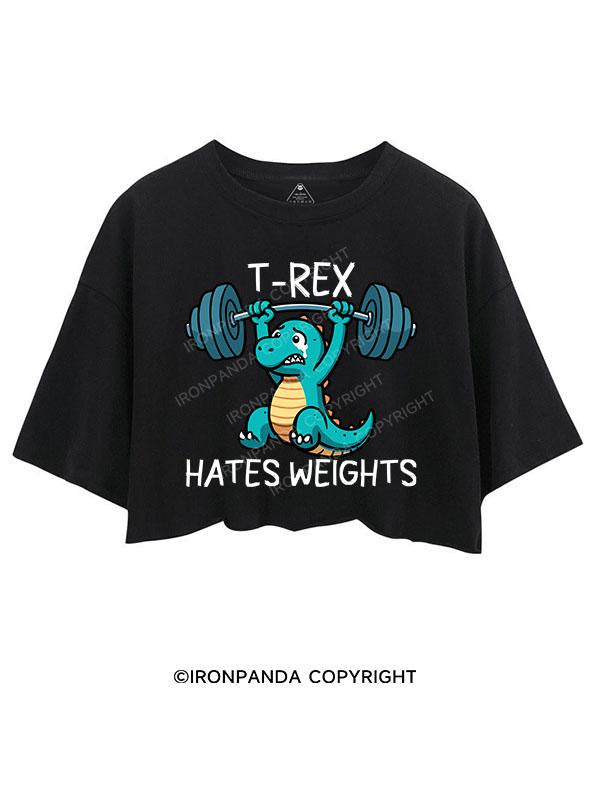 T-REX HATES WEIGHTS CROP TOPS