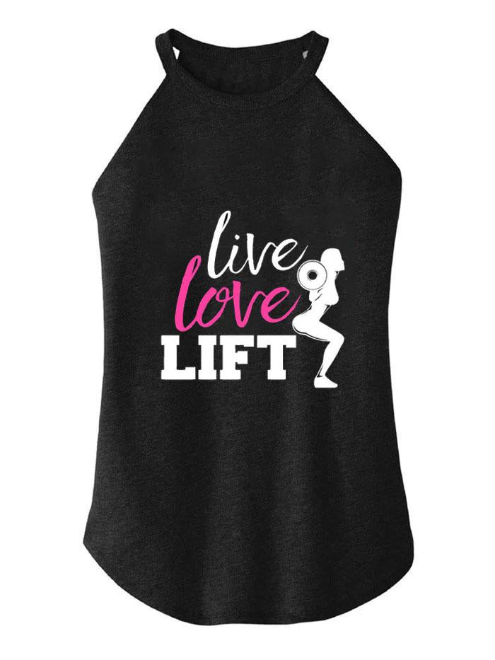 LIVE LOVE LIFT ROCKER COTTON TANK