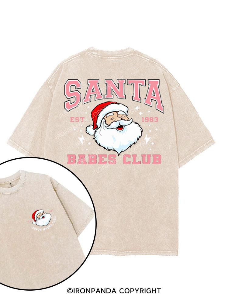 SANTA BABES CLUB printed Gym Shirt