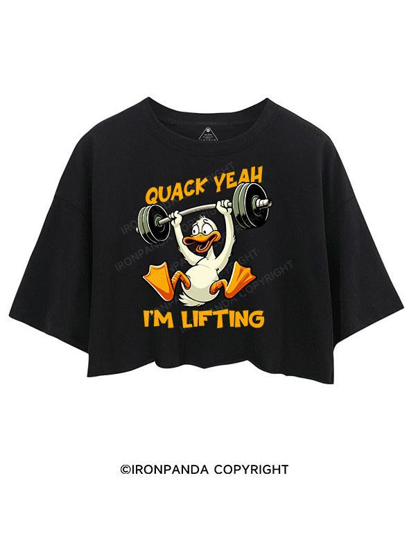 QUACK YEAH I'M LIFTING CROP TOPS