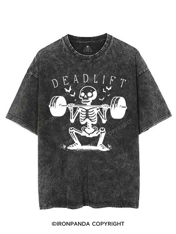 DEADLIFT SKELETON VINTAGE GYM SHIRT