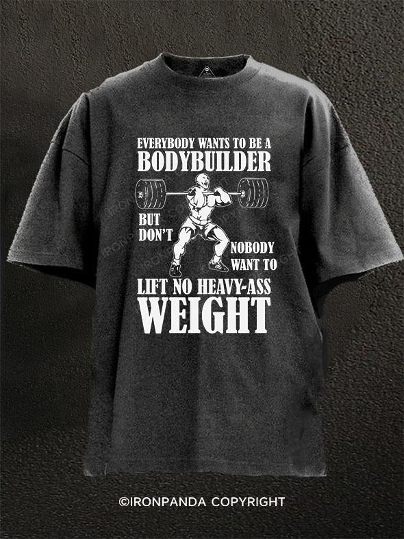 LIFT NO HEAVY ASS WEIGHT Washed Gym Shirt