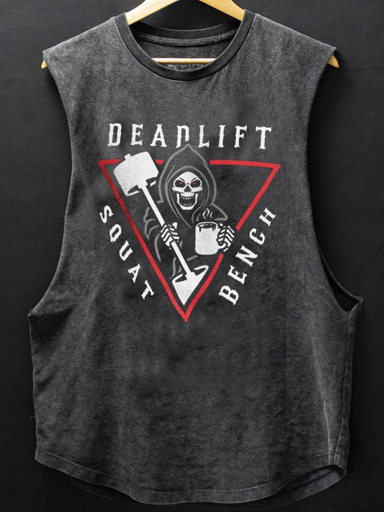 Deadlift Squat Bench Scoop Bottom Cotton Tank