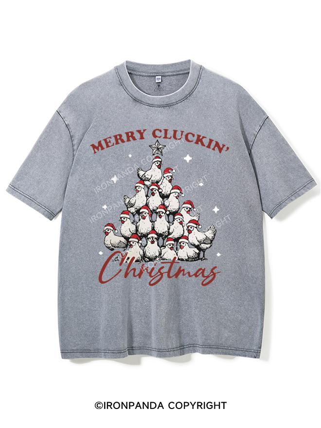 MERRY CLUCKIN' CHRISTMAS VINTAGE GYM SHIRT